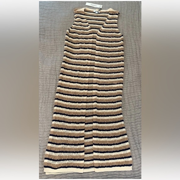 NWT Vigoss Womens MED Crochet Pointelle Knit Cardigan Sweater Cottagecore Boho - Picture 4 of 12